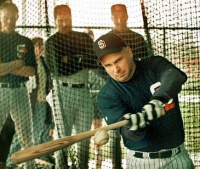 Garth at bat.